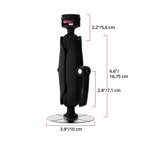 The Joy Factory - Universal VESA 100 MagConnect Compatible Tablet Module - Adhesive Mount with Single Arm MagConnect