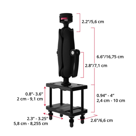 The Joy Factory - Module tablette universel VESA 100 compatible MagConnect - Support Chariot Elévateur fixation sur Poteau