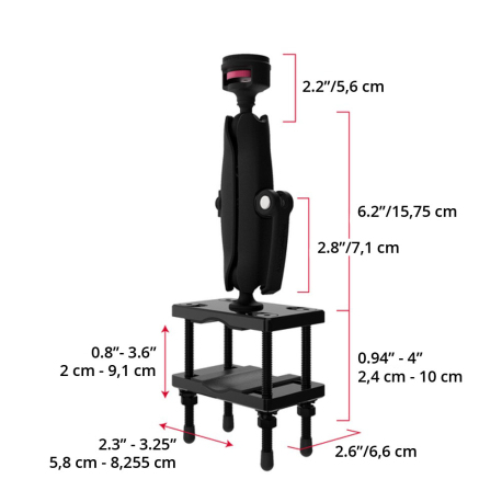 The Joy Factory - Module tablette universel VESA 100 MagConnect - Support Chariot Elévateur fixation Barre MagConnect HD