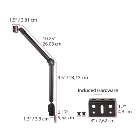 MagConnect Wheelchair Rail Mount Only