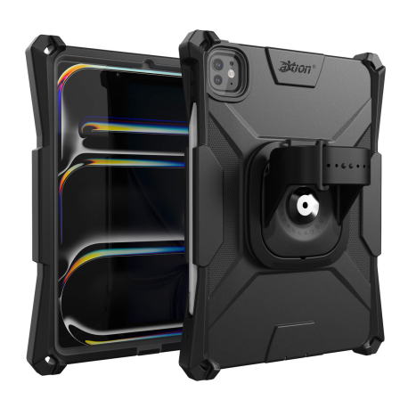 Coque de Protection renforcée aXtion Bold MP pour iPad Pro 11" (M4) avec dragonne Mag Connect