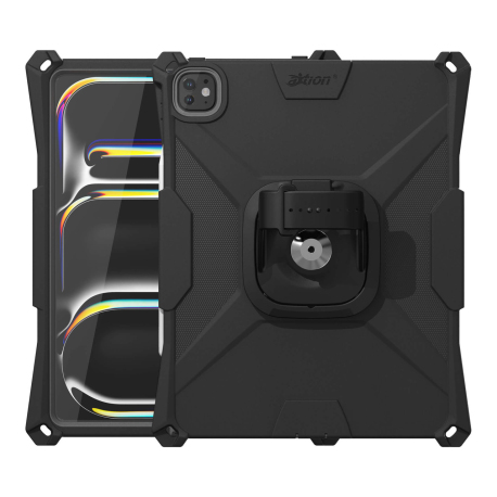 Coque de Protection renforcée aXtion Bold MP pour iPad Pro 13" (M4) avec dragonne Mag Connect